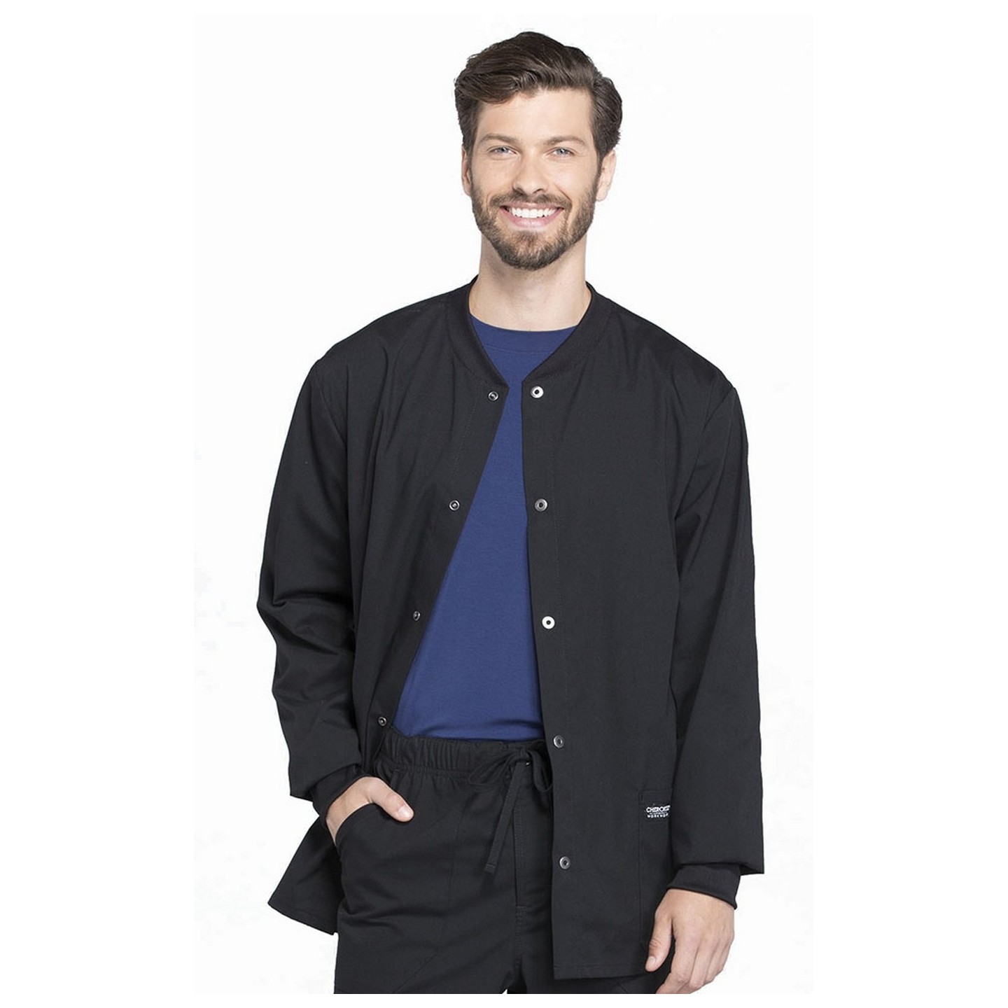 WW360 Workwear Professionals Men's Snap Front Jacket by Cherokee