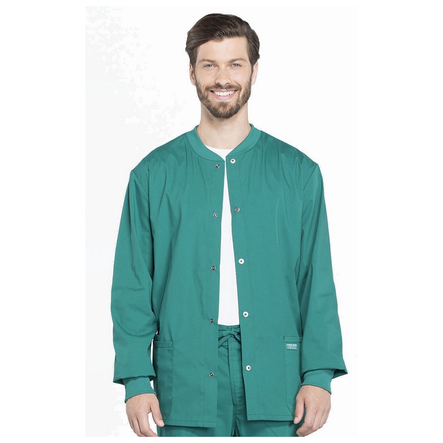 WW360 Workwear Professionals Men's Snap Front Jacket by Cherokee