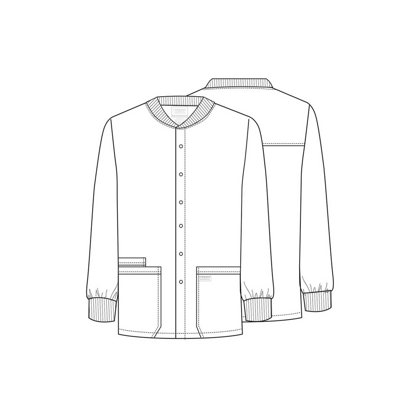 WW360 Workwear Professionals Veste à Fermature de Pression pour Hommes par Cherokee