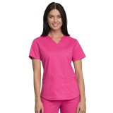 WW665 Workwear Professionals Haut à Col en V avec 3 Poches par Cherokee