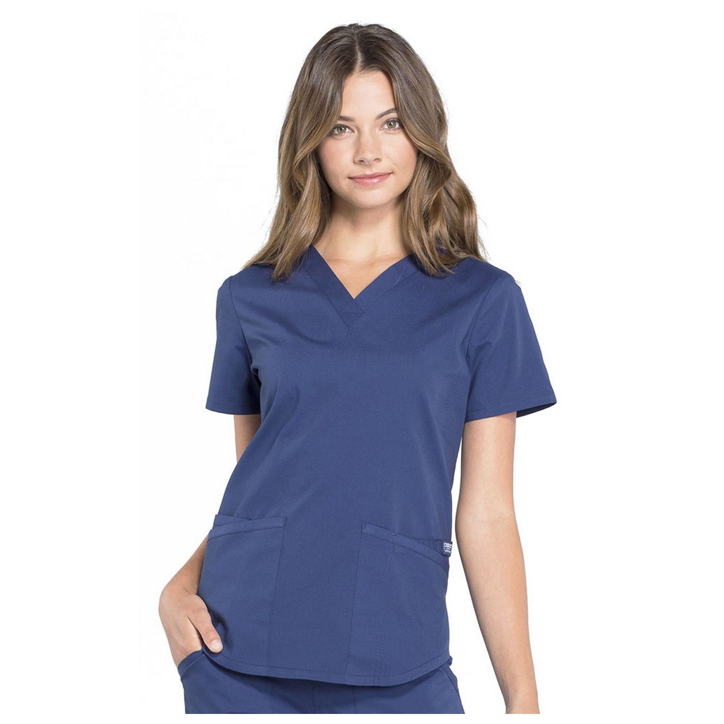 WW665 Workwear Professionals 3 Pocket V-Neck Top by Cherokee