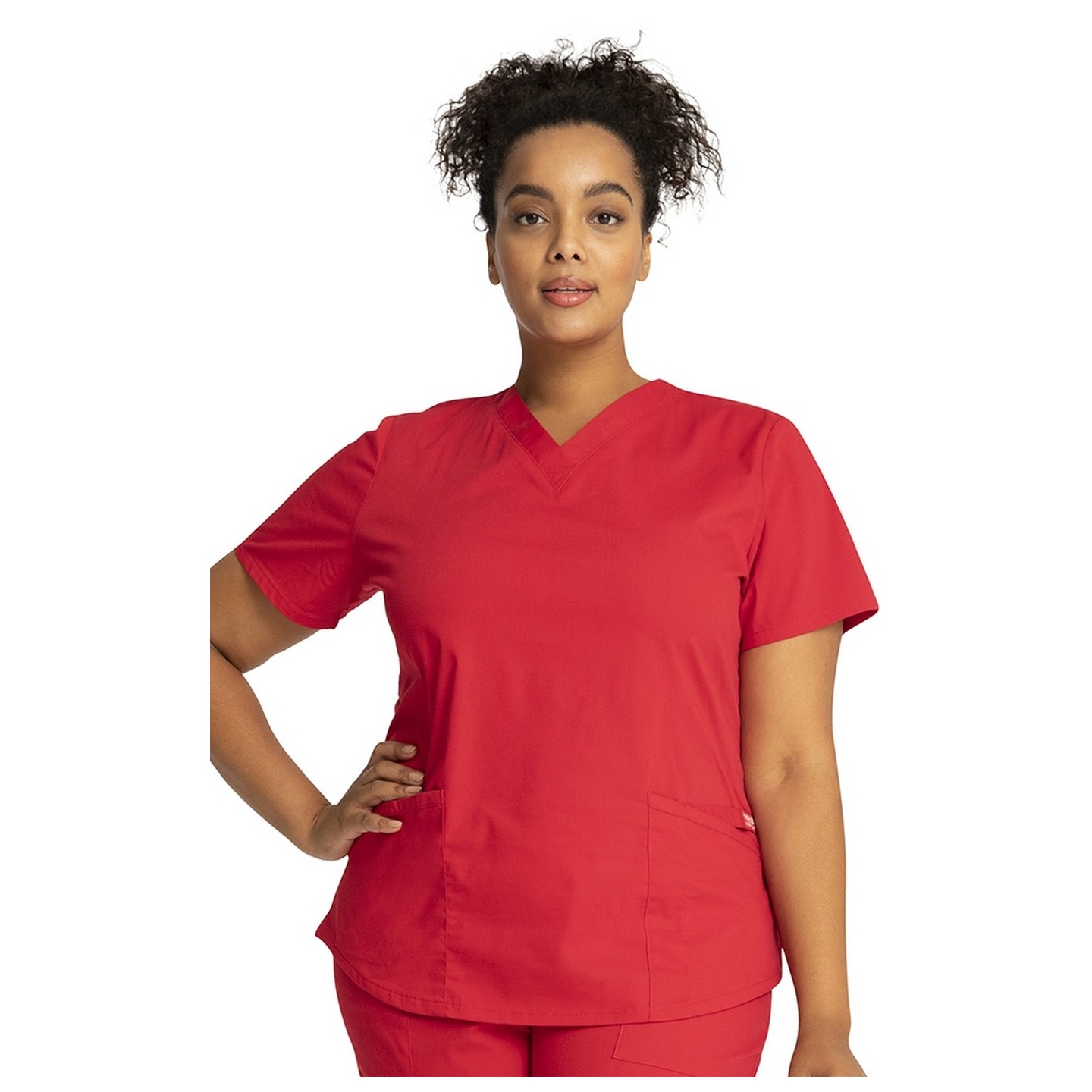 WW665 Workwear Professionals Haut à Col en V avec 3 Poches par Cherokee