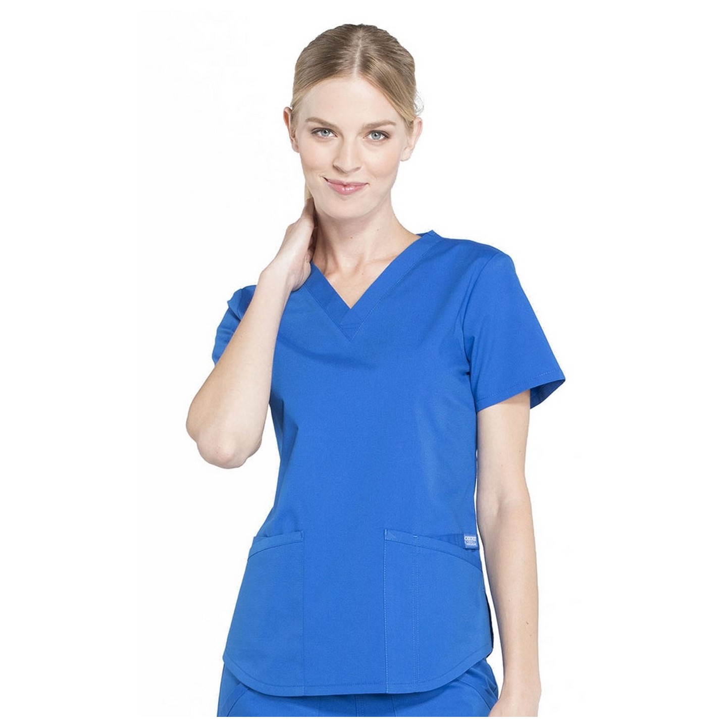 WW665 Workwear Professionals Haut à Col en V avec 3 Poches par Cherokee