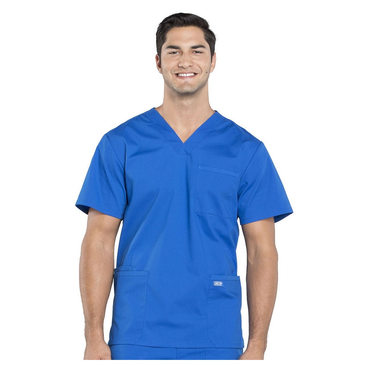 WW695 Workwear Professionals Haut à Col en V avec 4 Poches pour Hommes par Cherokee