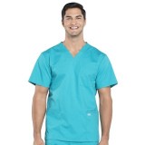 WW695 Workwear Professionals Men's 4 Pocket V-Neck Top by Cherokee