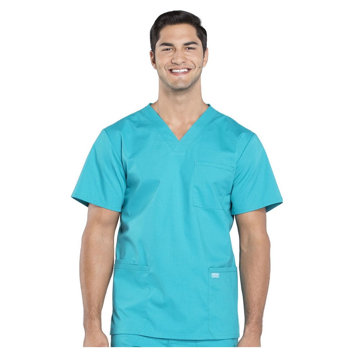 WW695 Workwear Professionals Haut à Col en V avec 4 Poches pour Hommes par Cherokee