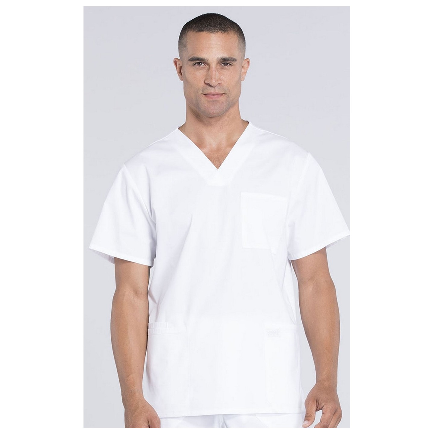 WW695 Workwear Professionals Haut à Col en V avec 4 Poches pour Hommes par Cherokee