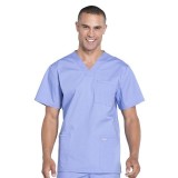 WW695 Workwear Professionals Haut à Col en V avec 4 Poches pour Hommes par Cherokee