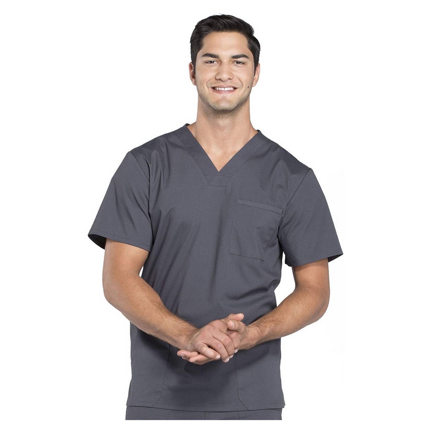 WW695 Workwear Professionals Men's 4 Pocket V-Neck Top by Cherokee