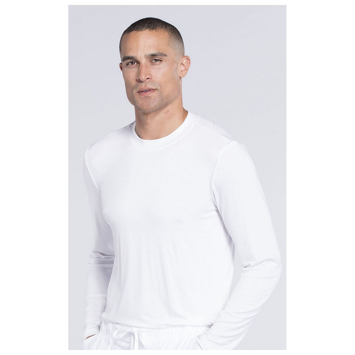 WW700 Workwear Professionals Men's Jersey Knit Underscrub Long Sleeve Tee by Cherokee