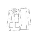 CK452 Project Lab 33" Fitted Lab Coat by Cherokee