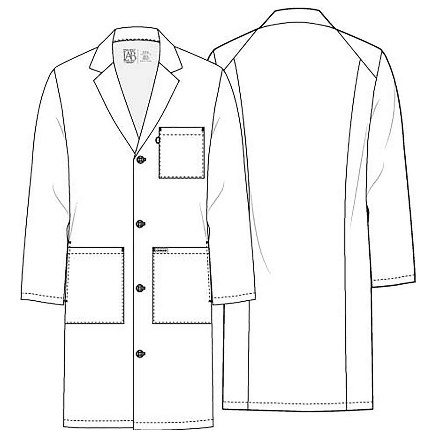 CK460 Project Lab Blouse de Laboratoire 38 po Unisexe par Cherokee