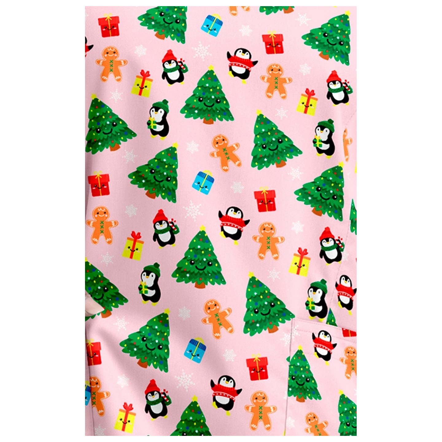 9810 Maevn Haut à Col en V Imprimé pour Femmes - Holiday Party