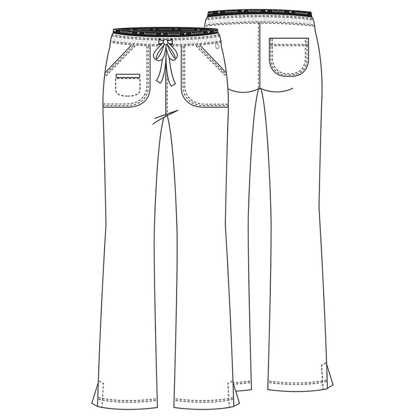 20110 Break on Through Flare Leg 4 Pocket Pant by HeartSoul