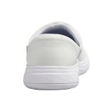 Melody White Slip Resistant Slip On Leather Shoe from Workwear Footwear by Cherokee