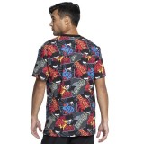 TF725 Tooniforms Men's 3 Pocket V-Neck Print Top with Rib Knit Neckband by Cherokee Uniforms - Zap