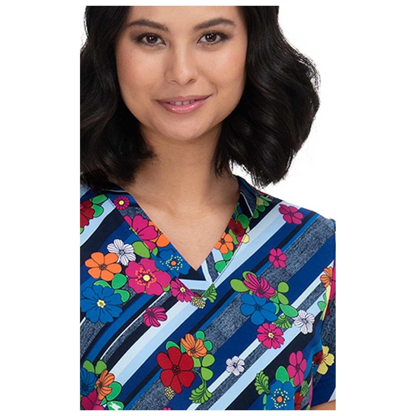 F100PR French Bull par Koi Haut Classique 'Lulu' Imprimé -  Calypso