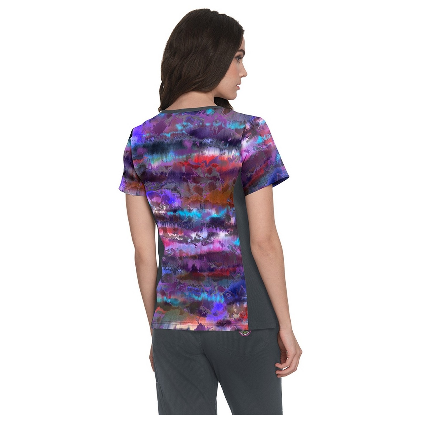 385PR koi Raquel Print Top - Smokey Hayze