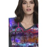 385PR koi Raquel Print Top - Smokey Hayze