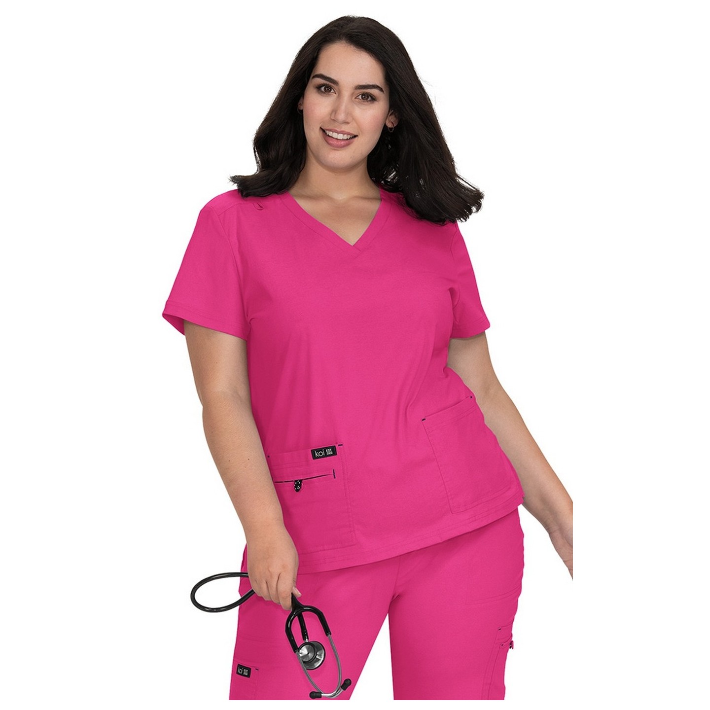 373 koi Basics Haut Becca à Col en V avec 4 Poches 