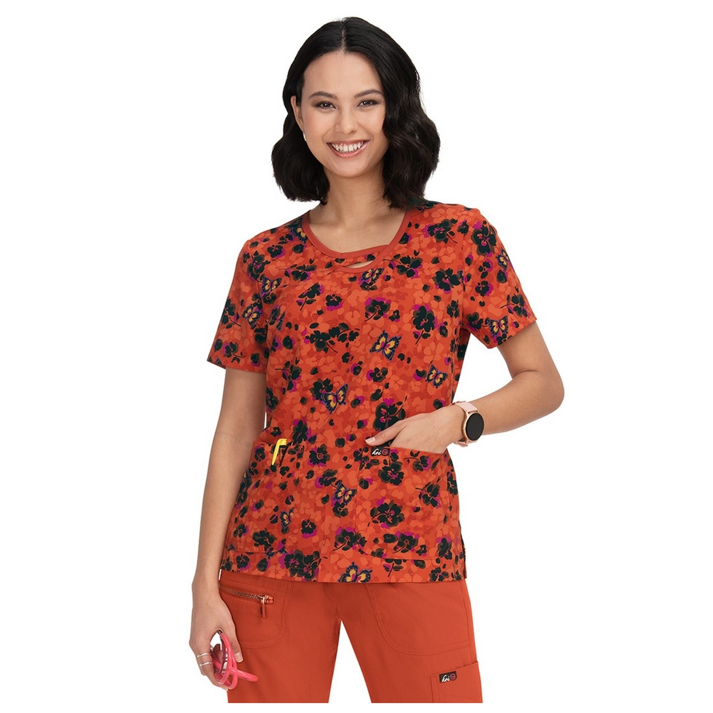 1027PR koi Lite Lola Top - Leopard Butterfly