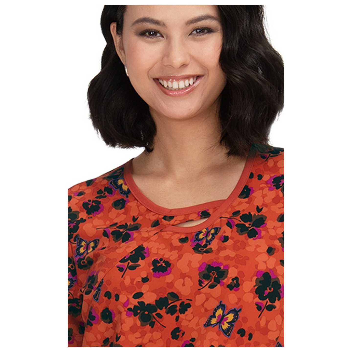 1027PR koi Lite Lola Top - Leopard Butterfly