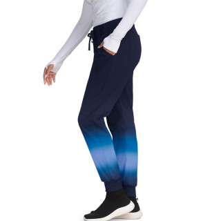 758 koi Lite Pantalon Jogger Imprimé en Dégradé de 5 Poches - True Ceil/Navy Ombre