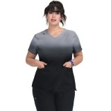 1088PLM koi Lite Reclaim Placement Haut Ombre avec Panneaux en Tricot - Platinum Grey/Black Ombre