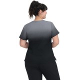 1088PLM koi Lite Reclaim Placement Haut Ombre avec Panneaux en Tricot - Platinum Grey/Black Ombre