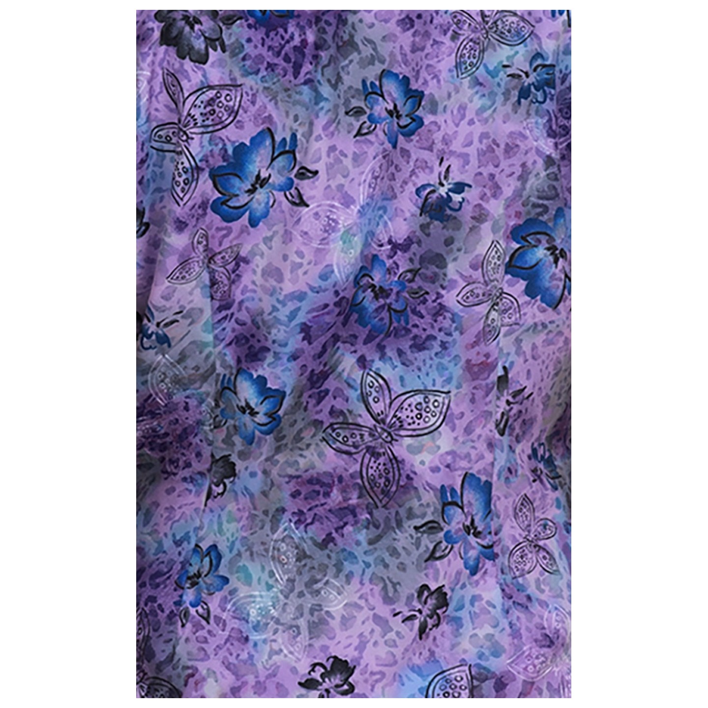 1082PR koi Lite Velora Stretch Print Top - Electric Animal