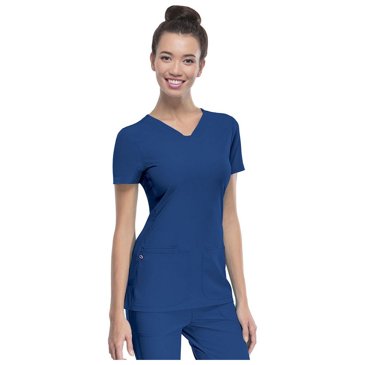 20710 Break on Through V-Neck 3 Pocket Top from HeartSoul