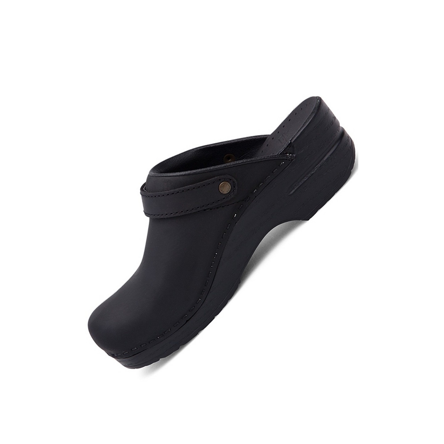 Dansko Femme Ingrid Sabots - Ingrid Black Oiled Leather