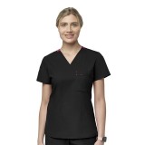 6218 WonderWink WonderFLEX Women's Lyric V-Neck Tuck-In Top
