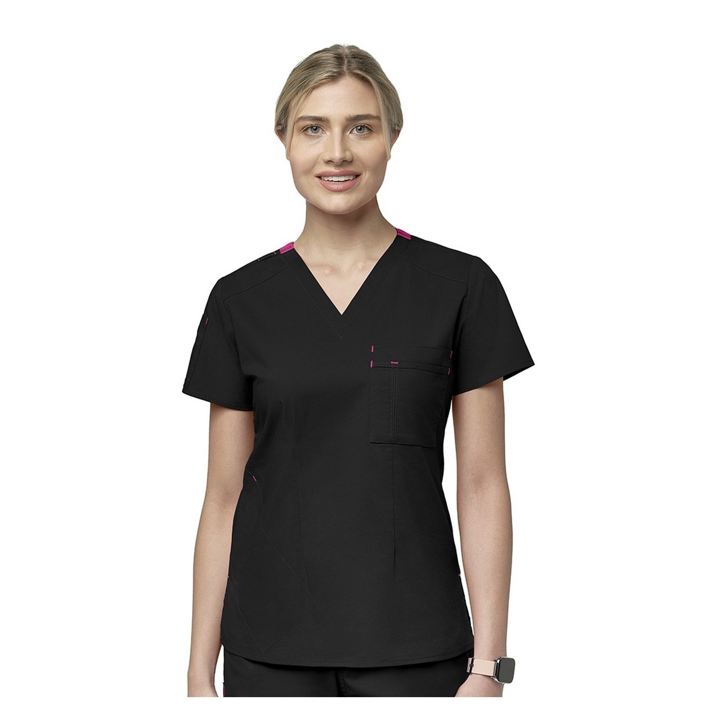 6218 WonderWink WonderFLEX Women's Lyric V-Neck Tuck-In Top