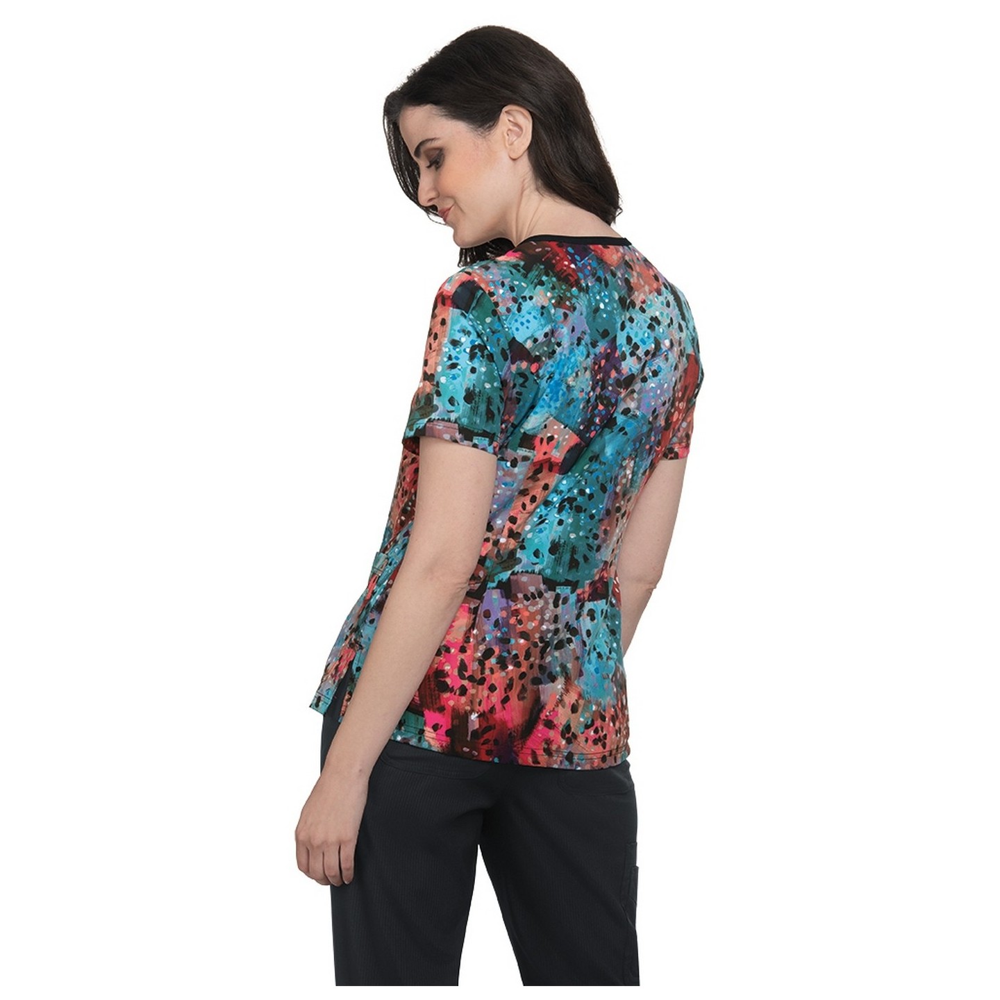 *FINAL SALE 1027PR koi Lite Lola Top - Painterly Geo
