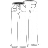 20110 Break on Through Pantalon a Jambe Évasée avec 4 Poches par HeartSoul