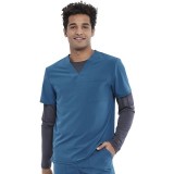 CKA689 Allura Men's Tuckable 2 Pocket Top by Cherokee