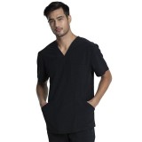 CKA686 Allura Men's 3 Pocket V-Neck Top by Cherokee