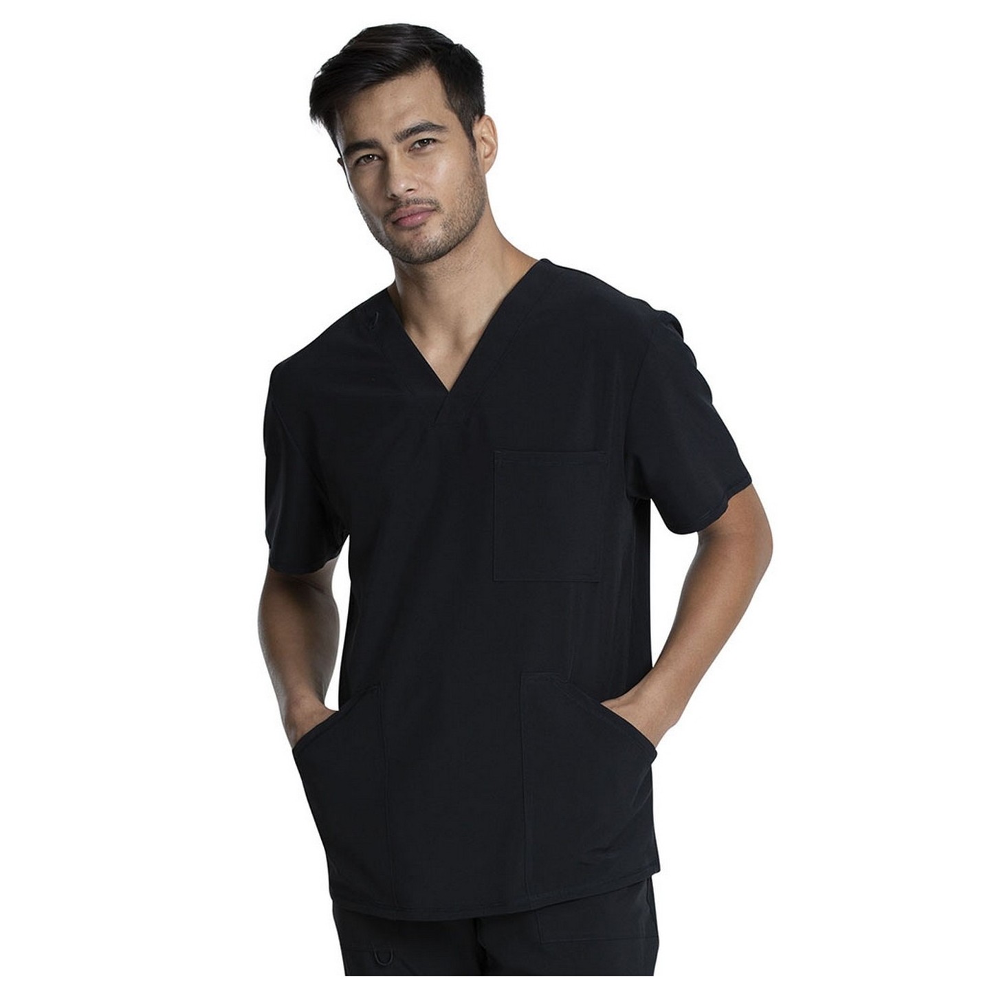 CKA686 Allura Men's 3 Pocket V-Neck Top by Cherokee