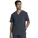 CKA686 Allura Men's 3 Pocket V-Neck Top by Cherokee