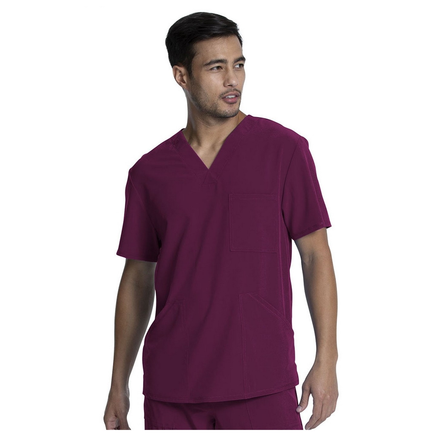 CKA686 Allura Men's 3 Pocket V-Neck Top by Cherokee
