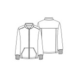 CKA387 Allura Veste Zippée Moderne pour Hommes par Cherokee