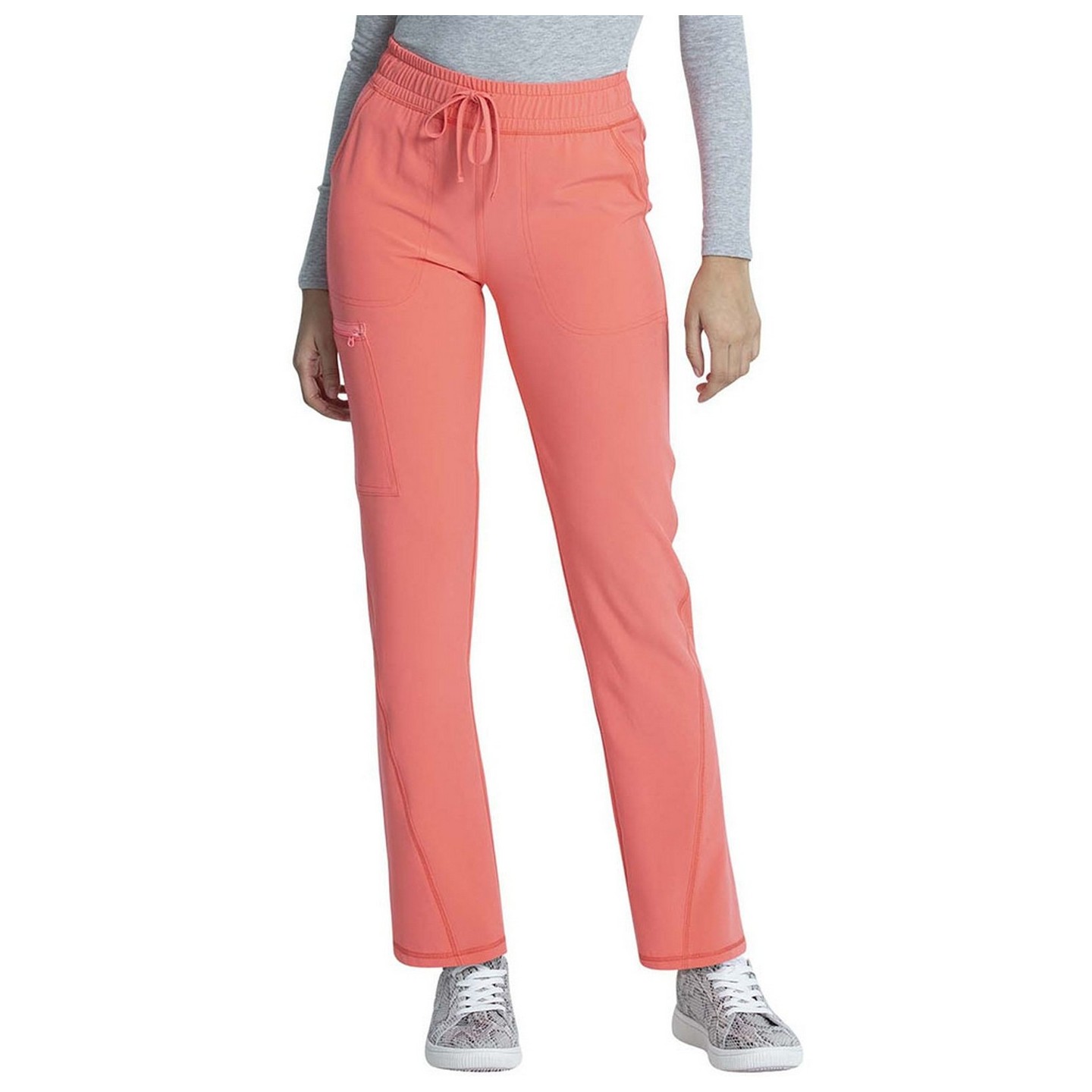 CKA184P Petite Allura Pantalon avec 5 Poches à Jambe Effilée de Cherokee