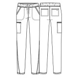 CKA184P Petite Allura Pantalon avec 5 Poches à Jambe Effilée de Cherokee