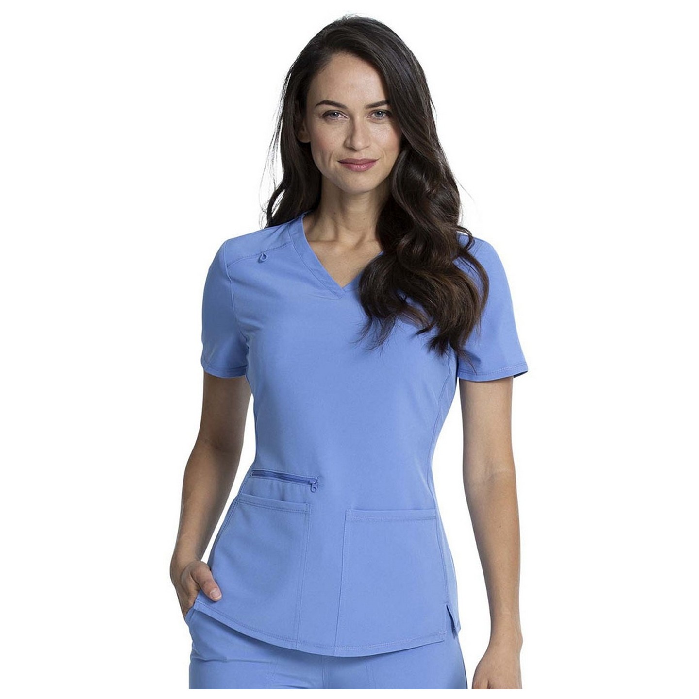 CKA685 Allura Haut de 3 Poches à Col en V par Cherokee