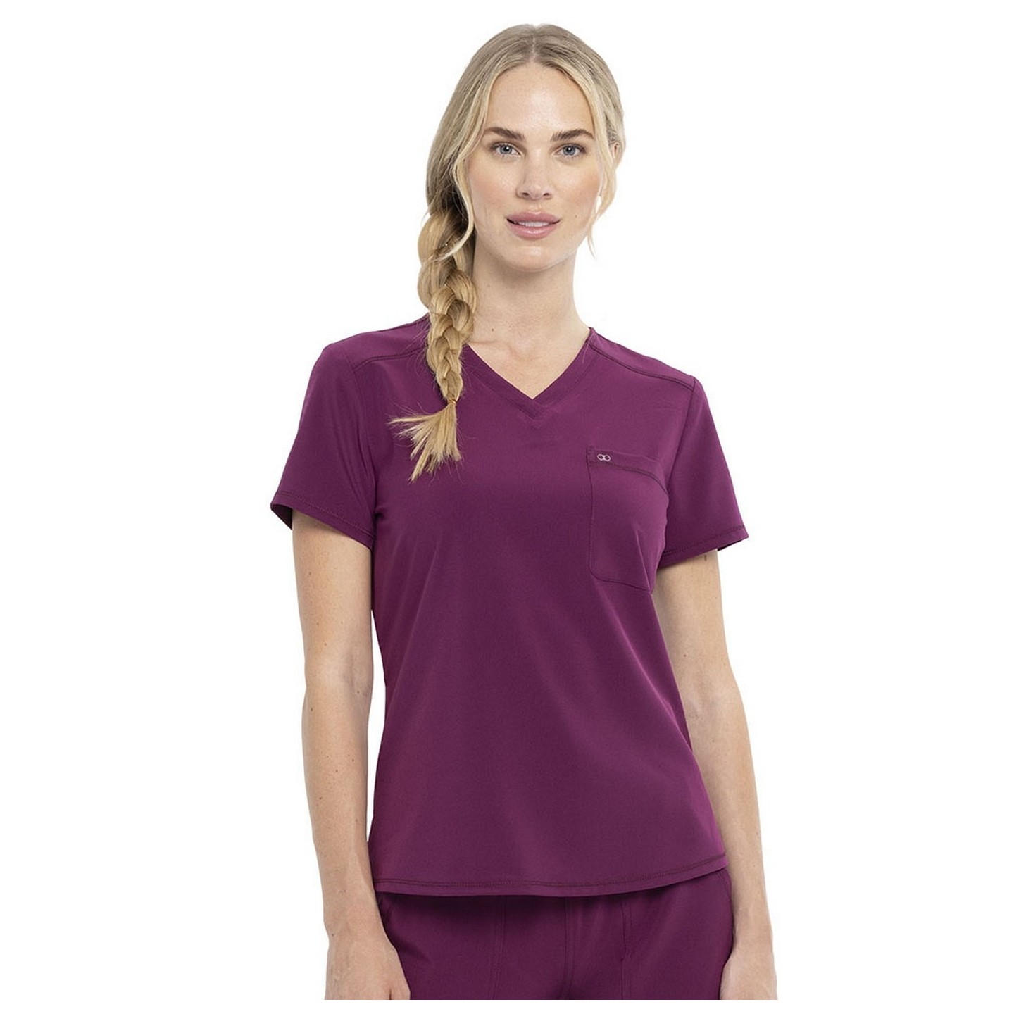 CKA690 Allura V-Neck Tuckable Top by Cherokee