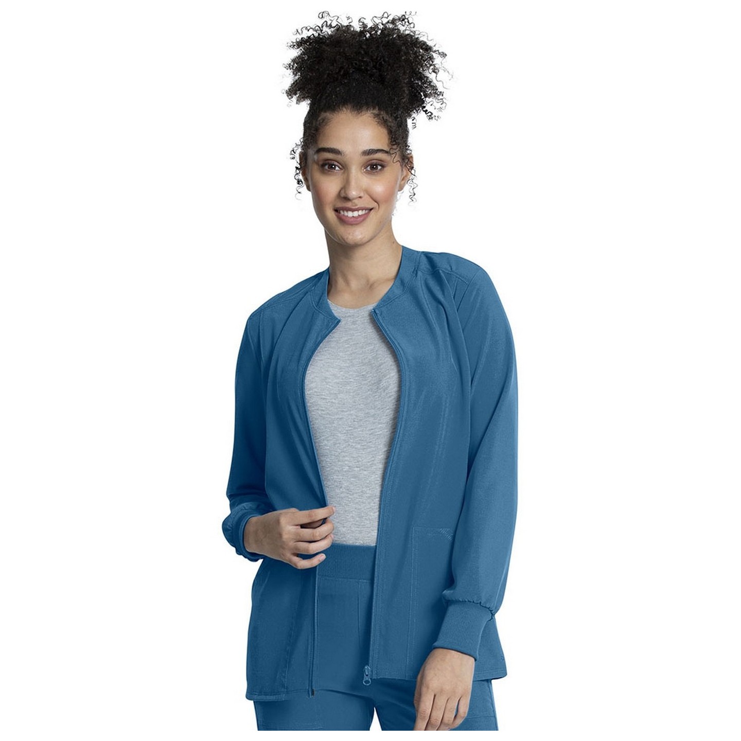 CKA384 Allura Round Neck Zip FroCKA384 Allura Veste d'Échauffement à Col Rond Zippée par Cherokeent Jacket by Cherokee