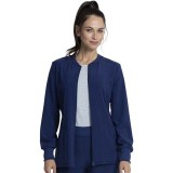 CKA384 Allura Round Neck Zip FroCKA384 Allura Veste d'Échauffement à Col Rond Zippée par Cherokeent Jacket by Cherokee