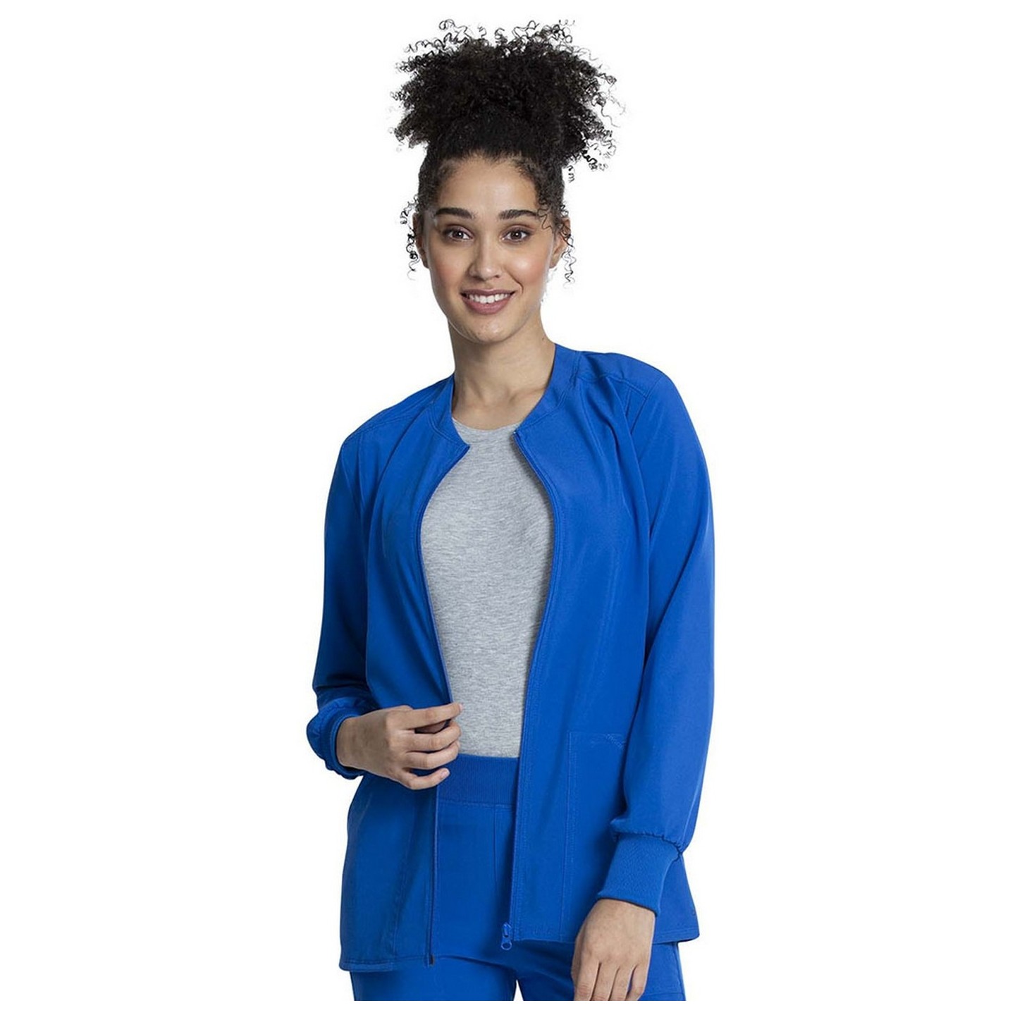 CKA384 Allura Round Neck Zip FroCKA384 Allura Veste d'Échauffement à Col Rond Zippée par Cherokeent Jacket by Cherokee