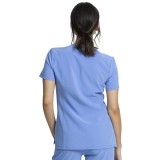 CKA684 Allura Fitted V-Neck 3 Pocket Top by Cherokee